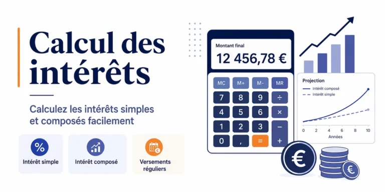 Calcul des intérêts simples et composés avec calculatrice