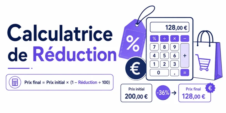 Calculatrice de réduction pour calculer le prix final et les économies